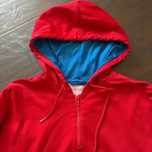 Adidas Originals Retro Vintage Red White & Blue Hoodie - Picture 5 of 13
